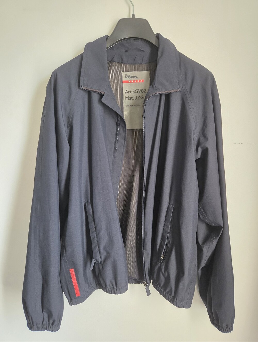 Prada Men’s Black Polyester Jacket - Art.SGV82 L